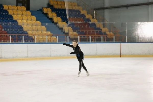 ice rink athlete skating